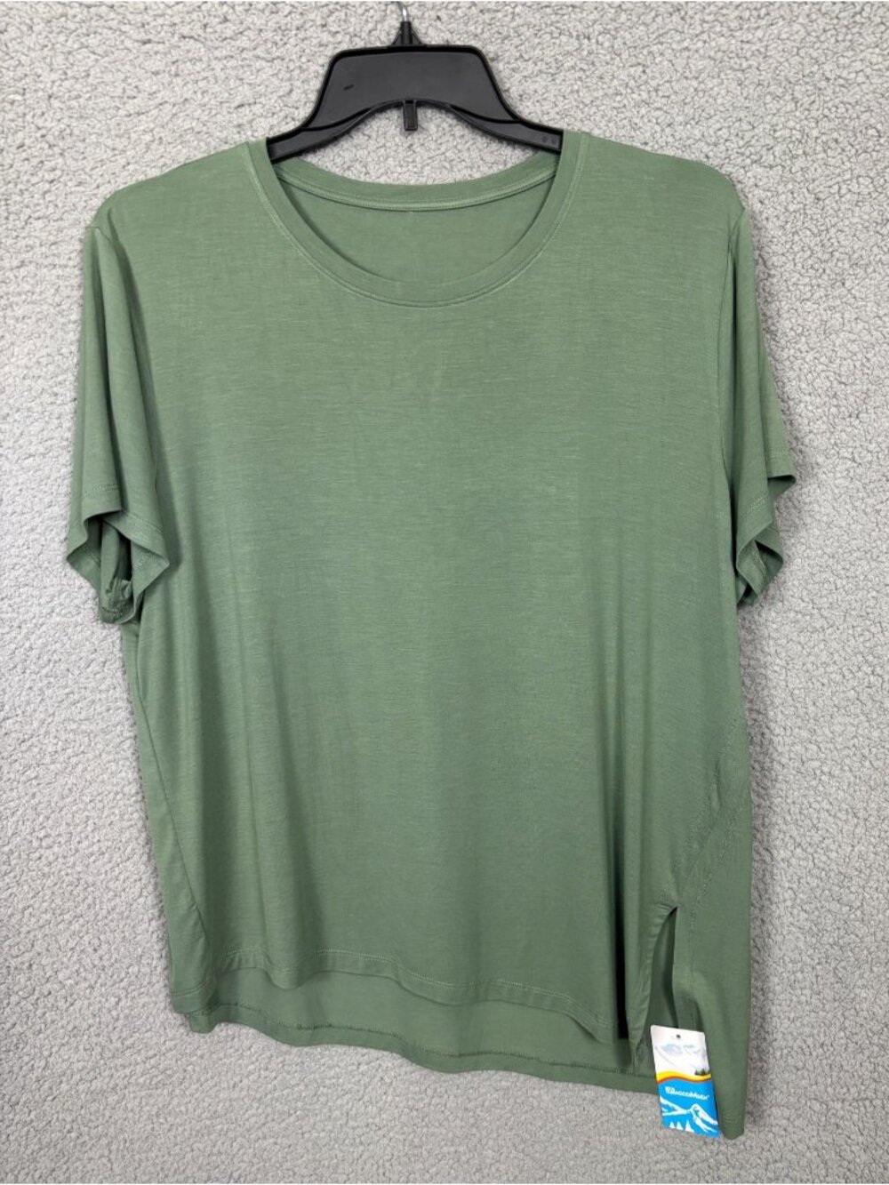 Magcomsen Women's Activewear Green Quick-Dry T-Shirt Asymmetrical 2XL NWT's